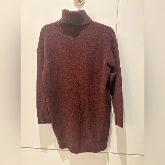 Silver Jeans Women's Burgundy Turtleneck Sweater - Picture 3 of 5